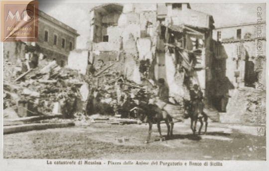 Messina  after 1908's earthquake - Ruins